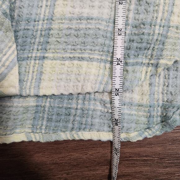 RAILS Plaid Brady Button Down Shirt M Sage Lemon Casual Minumalist Western Cozy - Picture 6 of 6